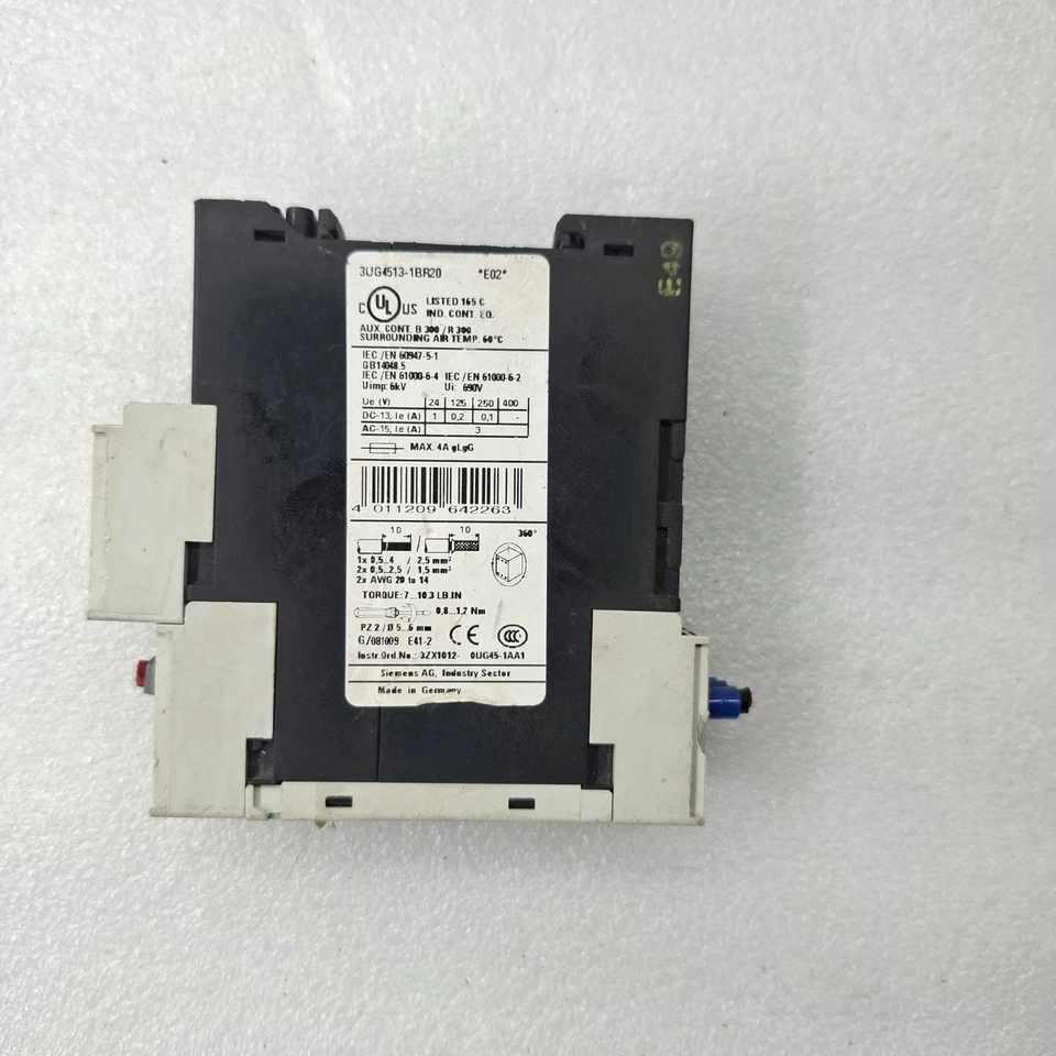 SIEMENS 3UG4513-1BR20 Phase Monitoring Relay 3UG45131BR20 Fast Ship Made-Germany